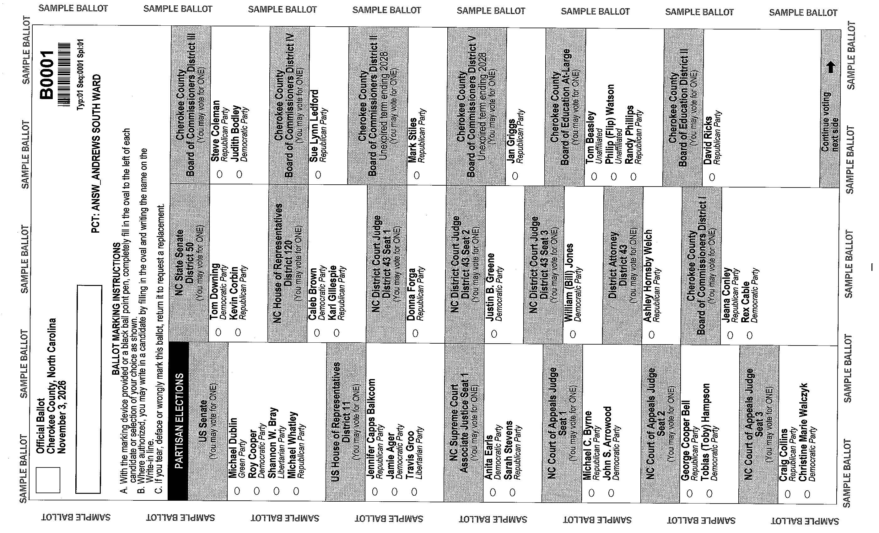 Sample ballot front 2