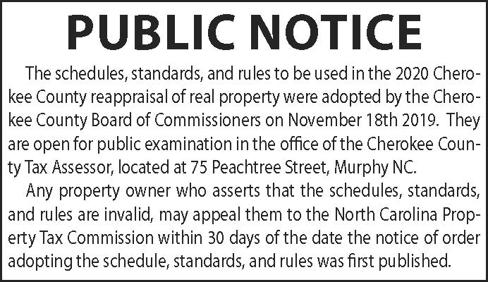 Cherokee County-Public Notice
